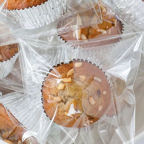 Miniatura 5 de Morepack Bolsas de celofán autosellantes autoadhesivas, 5 x 6 pulgadas, bolsas transparentes resellables para galletas para regalo, 200