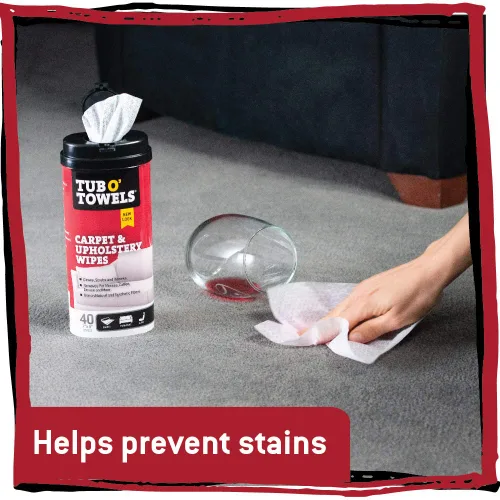 Miniatura 2 de Tub O' Towels Toallitas de limpieza para alfombras, alfombras y tapicería, removedor de manchas extra fuerte, poder de lucha contra los olores
