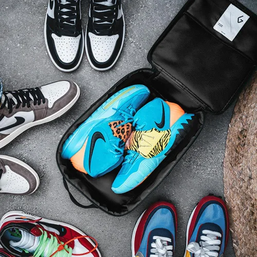 Miniatura 3 de GOTO Bolsa de zapatos y zapatillas, bolsa de gimnasio deportivo, bolsa de viaje con compartimento para zapatos para hombres y mujeres, ajuste hasta