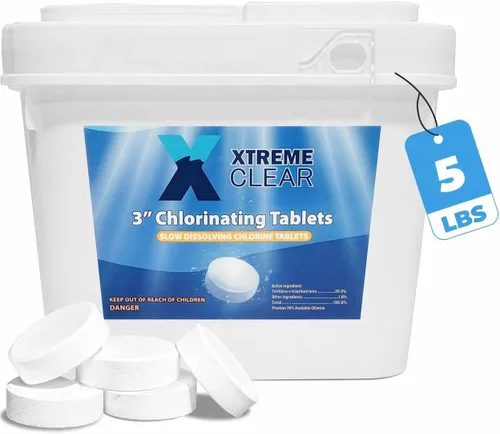 Miniatura 15 de XtremeClear Tabletas de Cloro de 1" para Piscina, Jacuzzi y Spa Elimina Bacterias y Algas Desinfectante Hace el Agua Limpia y Cristalina
