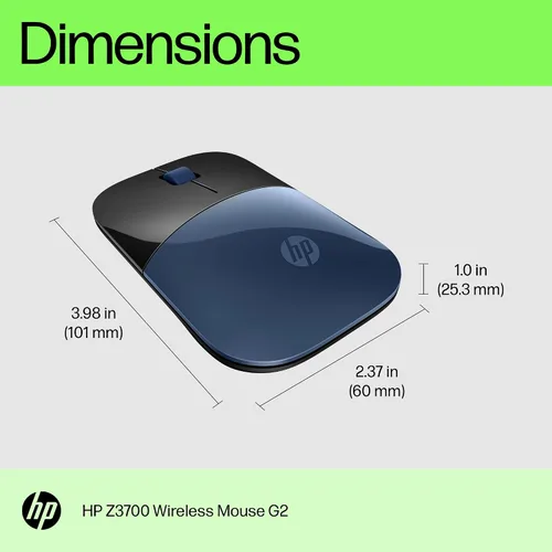 Miniatura 6 de Ratón inalámbrico azul HP Z3700