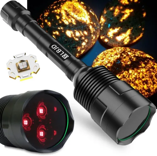 Miniatura 8 de Linterna de luz negra, linternas UV filtradas recargables de 365 NM con batería de alta potencia para detección de orina de mascotas, curado