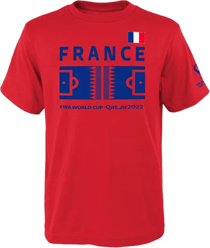 Outerstuff International Soccer - Camiseta de manga corta para hombre de la Copa Mundial de la FIFA Rojo