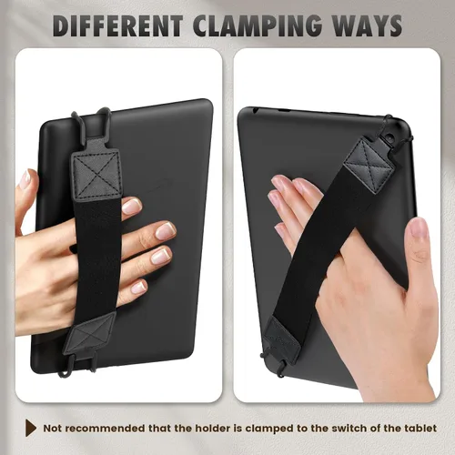 Miniatura 6 de MoKo Correa de mano de seguridad para tablet de 9 a 11 pulgadas, iPad/IP-ad Pro/iPad Air/Kindle Fire HD/Samsung, correa de mano versátil de alta
