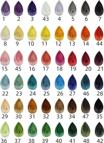 Miniatura 4 de ODETOJOY Quilling - Juego de tiras de papel de 0.118 in, 120 tiras de plumas, 1/8 pulgadas, papel de origami estrella de un solo color, manualidades