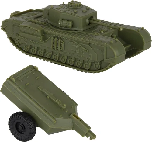 Miniatura 8 de BMC CTS WW2 British Churchill Tanque de cocodrilo - Tan 1:38 plástico Reino Unido Ejército Vehículo Bronceado