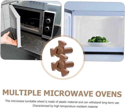 Miniatura 7 de Piezas de repuesto para hornos de microondas 2 piezas de acoplador de ejes giratorios