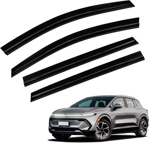 Viseras de ventana, protectores de lluvia para Chevy Equinox EV 2025 2026, deflectores de ventana adhesivos, protección contra la intemperie,