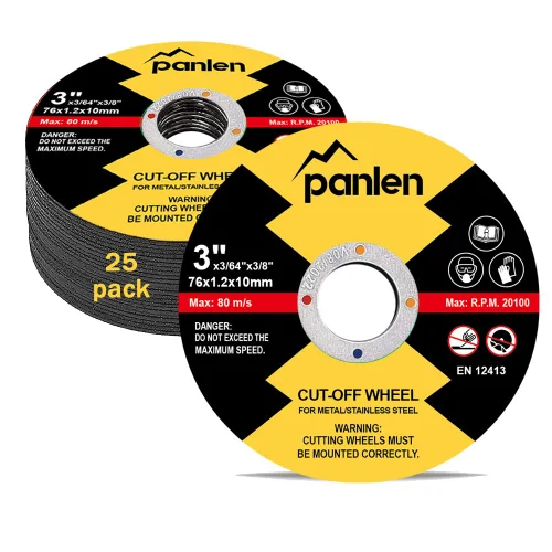 25 ruedas de corte de 3 pulgadas x 3/64x3/8 para metal, discos de corte delgados, se adapta a cualquier amoladora angular o herramienta de aire