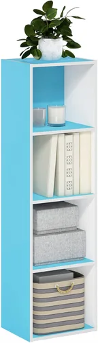 Miniatura 78 de Furinno - Estantería abierta reversible de 5 cubos, color blanco y rosado, 11069WH/PI Blanco/Rosa