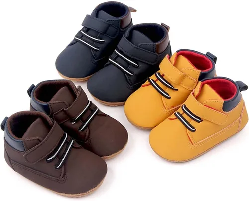 Miniatura 2 de KaKaKiKi - Tenis de lona para bebé infante niños tenis con suela de goma antideslizante tenis de caramelo caminantes primerizos precaminando tenis