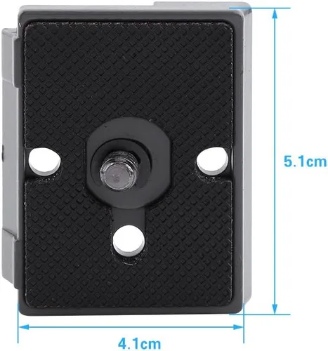 Miniatura 2 de Tbest Manfrotto - Placa de liberación rápida, soporte para cámara, orificio para tornillo de 1/4, compatible con cámara, trípode
