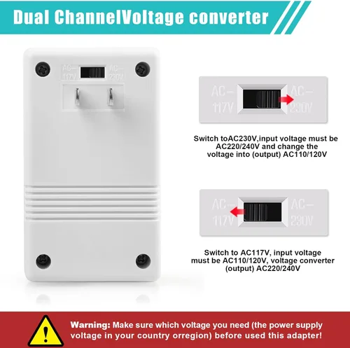 Miniatura 4 de Convertidor de voltaje de 110V a 220V elevador y reductor de potencia conversión bidireccional transformador convertidor de voltaje para viajes, RV