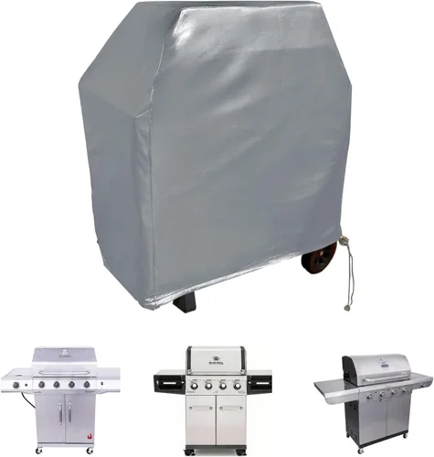 Miniatura 2 de Formosa Covers Funda para parrilla de 48 pulgadas, funda de vinilo gris impermeable para barbacoa, compatible con Weber Spirit II E-210, Napoleon