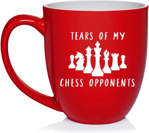 Miniatura 6 de Daylor Taza de café de cerámica con diseño de los oponentes de las lágrimas de mi ajedrez, regalo para ella, él, amigo, compañero de trabajo