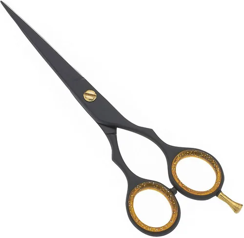 SURGICAL ONLINE Tijeras profesionales de corte de pelo negro y dorado, tijeras de peluquería ligeras ultra afiladas para salones y uso doméstico,
