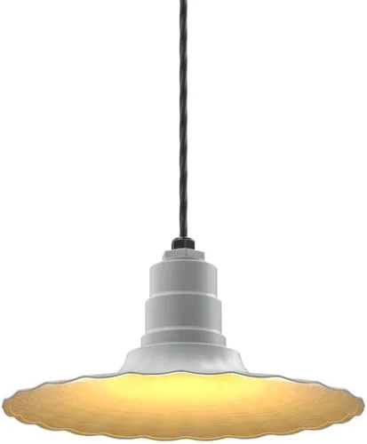 Miniatura 30 de Steel Lighting Co. Colgante Eagle Rock Lámpara montada en el techo Onda radial de 16 pulgadas vástago de 12 pulgadas Acero resistente
