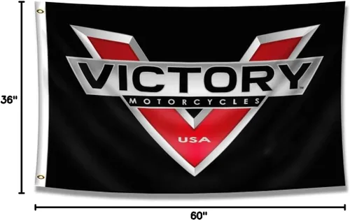 Miniatura 4 de ENMOON Bandera de motocicleta de 3 x 5 pies, bandera de carreras de moto para garaje, universidad, habitación, decoración de jardín