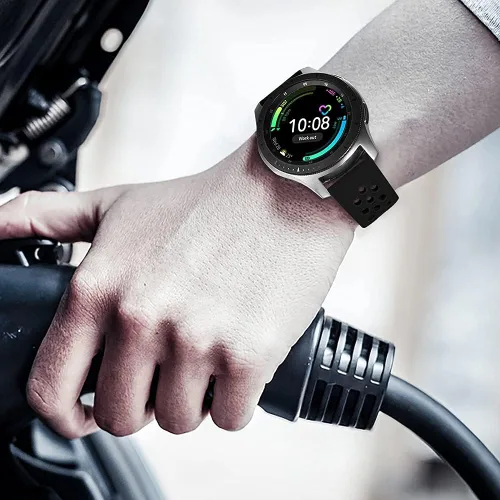 Miniatura 4 de Easuny Correa deportiva compatible con Galaxy Watch 3 de 1.772 pulgadas/Galaxy Watch 1.812 pulgadas, correa de reloj Gear S3 Frontier, 0.866 Negro