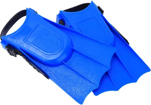 Miniatura 8 de Aletas cortas de natación para nadar en la piscina, aletas de natación de 25 a 30 yardas para esnórquel, un par de aletas de piscina de PVC
