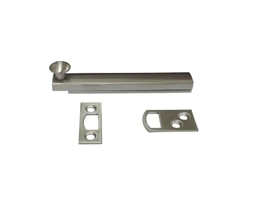 Miniatura 12 de QCAA Perno de superficie oculta de latón macizo resistente, 4 pulgadas, negro mate, paquete de 1, fabricado en Taiwán Níquel Satinado