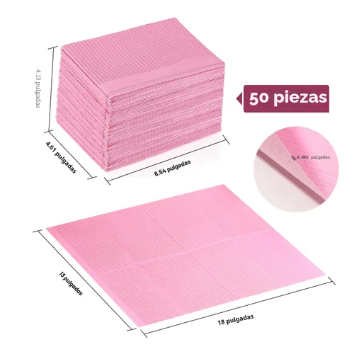 Miniatura 7 de Makartt Alfombrillas de Uñas Desechables: 50 Piezas Fáciles de Limpiar, Toalla de Mesa de Uñas Impermeable de 3 Capas para Manicura y Pedicura