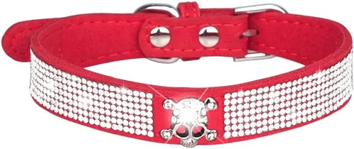 Miniatura 11 de Lindo collar para perro con diamantes de imitación brillantes, elegante collar de cristal diamante con purpurina bonita joya suave collares