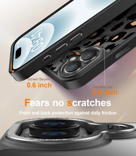 Miniatura 359 de Goodon para iPhone 15 Pro Max con protector de pantalla de privacidad, compatible con Magsafe, funda translúcida mate a prueba de golpes - Linda