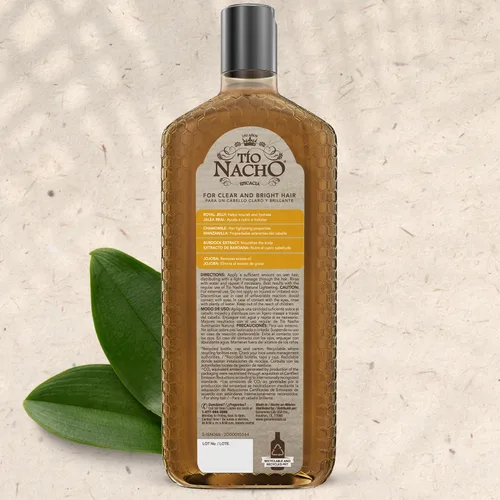Miniatura 9 de TIO NACHO Shampoo Aclarado natural con jalea real y manzanilla 14 onzas líquidas