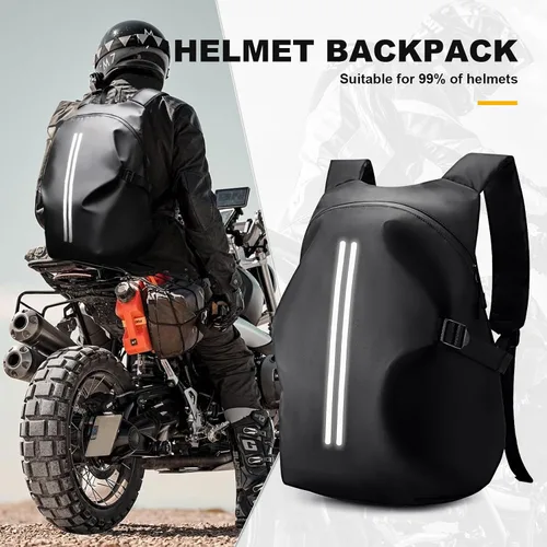 Miniatura 9 de Mochila para Casco de Motocicleta, Mochilas Impermeables para Montar para Hombres, Accesorios para Motocicletas, Bolsas de Montar en Moto, Mochilas