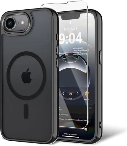 Miniatura 98 de Funda para iPhone 11 con protector de pantalla, compatible con MagSafe, ultra delgada, translúcida, mate, a prueba de golpes, color negro