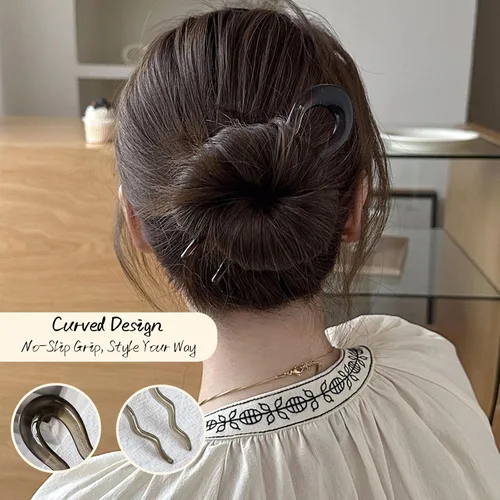 Miniatura 4 de Horquillas para el cabello francés, horquillas en forma de U, horquillas francesas para moños de mujer, accesorios para el cabello para mujeres