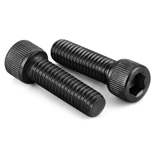 Tornillos de cabeza hueca M6 x 0.787 in (0.315 in a 3.937 in disponibles), acero aleado grado 12.9 óxido negro, unidad de enchufe Allen, rosca de