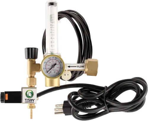 Titan Controls Regulador de CO₂: compatible con controladores de CO₂ Titan Controls y otros controladores de CO₂, para jardines