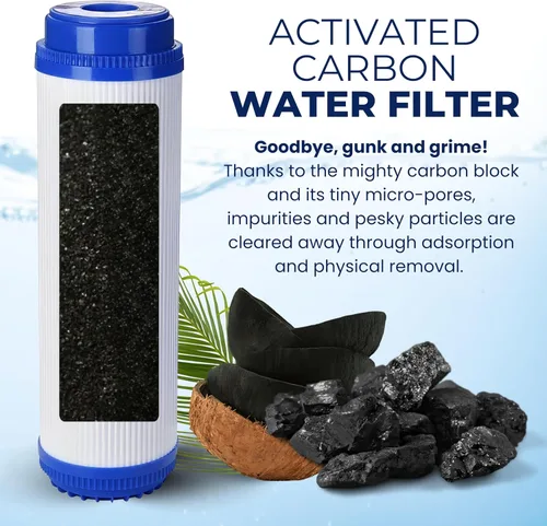 Miniatura 2 de IPW Industries Reemplazo del filtro de agua de carbón activado para fontanero estadounidense (WCC 155155-51, W50PEHD y WVC34) - Eliminador
