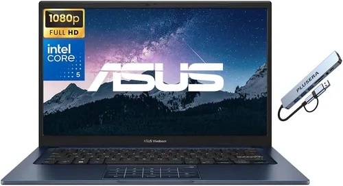 Computadora portátil ASUS Vivobook de 15.6" con pantalla táctil FHD para negocios y estudiantes, procesador Intel Core i7 de 10 núcleos, 16GB de