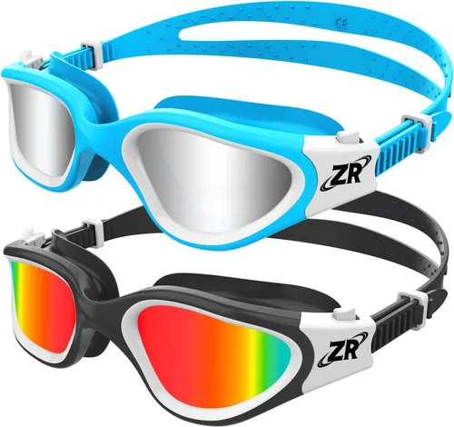 Miniatura 14 de ZIONOR Gafas de natación para niños, paquete de 2 gafas de natación polarizadas G1MINI para niñas/niños