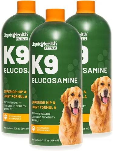 Miniatura 8 de LIQUIDHEALTH Glucosamina líquida K9 de 128 onzas para perros, cachorros y adultos mayores - condroitina, MSM, ácido hialurónico - salud de la cadera