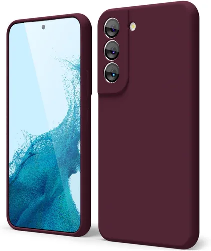 Miniatura 415 de oakxco Funda para teléfono Samsung Galaxy S21 Ultra con agarre de silicona líquida, bonita funda delgada y delgada de goma suave de TPU lisa