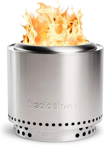 Solo Stove Ranger 2.0 con soporte, hoguera portátil sin humo de 15 pulgadas, chimenea ligera para exteriores con cenicero extraíble, acero