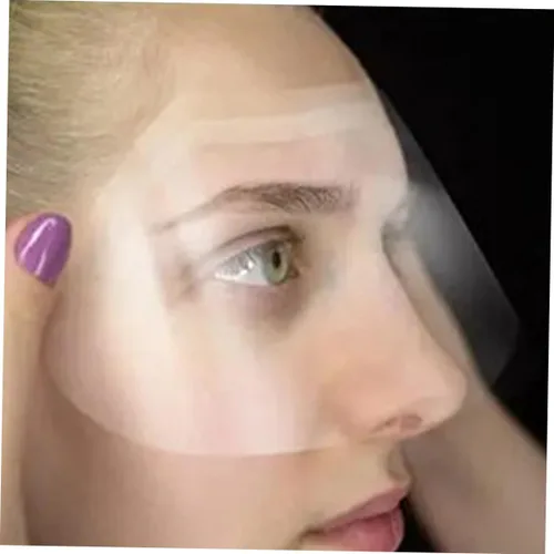 Miniatura 5 de GALPADA 50 protectores de ojos para corte de pelo, viseras de plástico transparente para uso en peluquerías, maquillaje y corte de cabello, diseño
