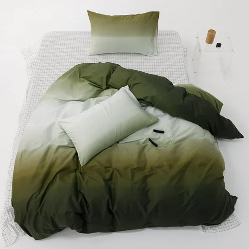 Miniatura 193 de CLOTHKNOW - Juego de edredón verde militar tamaño completo de 3 piezas, juego de ropa de cama verde oscuro, edredón suave con 2 fundas de almohada