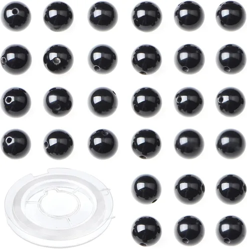 200 cuentas redondas de piedra natural de 0.157 pulgadas, cuentas sueltas de piedra auténtica, cuentas lisas para pulseras, collares, aretes, tamaño