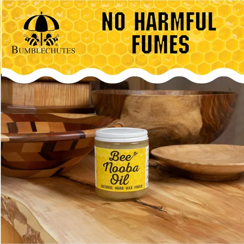 Miniatura 6 de Bumblechutes Bee'Nooba - Cera de abejas de aceite para madera, capa superior de mantequilla de madera natural, sellado hidratante para proteger