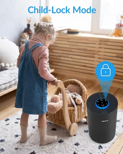 Miniatura 8 de Purificadores de aire para el dormitorio del hogar, limpiador de aire ADTARK con filtro H14 True HEPA 3 en 1, modo de sueño y función de aroma, 3