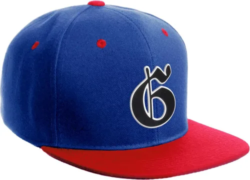 Miniatura 1682 de Daxton Gorra clásica con visera de billete plano con letras del alfabeto inglés antiguo de la A a la Z