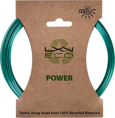 Miniatura 5 de Luxilon Cuerda de tenis Eco Power - Verde azulado, set y carrete de 656.2 ft