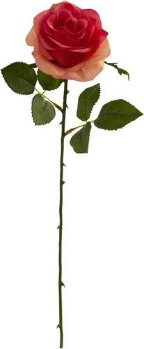 Miniatura 7 de Nearly Natural Flor artificial rosa de 18 pulgadas (juego de 24)