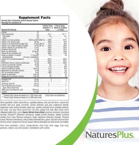 Miniatura 5 de Nature 's Plus – Fuente de la vida Animal Parade Sugar-Free Assorted 90 Chewable