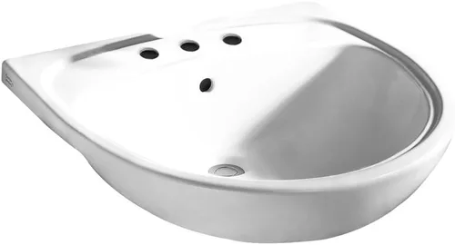 MEZZO SEMI-COUNTERTOP 8IN CTRS WHT